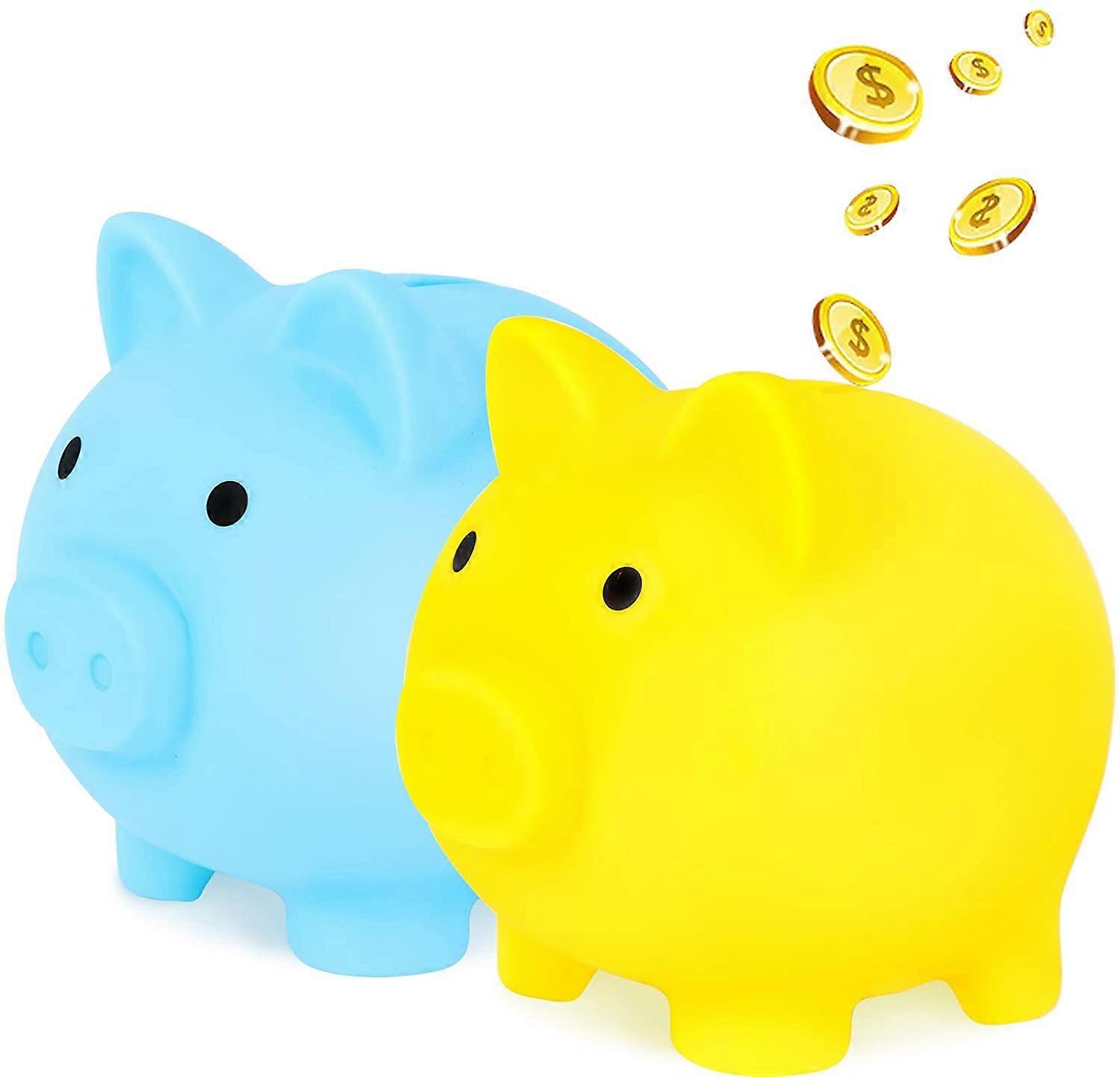 2 τεμάχια χαριτωμένο κουμπαράς χαριτωμένο πλαστικό κουμπαράς για γουρούνια ενηλίκων κουμπαράς για γουρούνια κουμπαράς για κέρματα