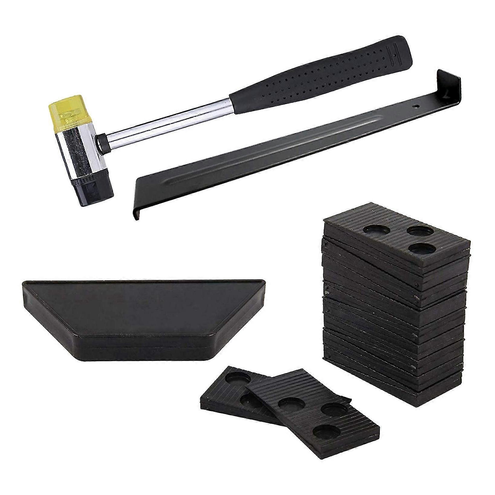 Laminated Wood Floor Installation Kit Upgraded Tapping Block, Widened Tie Rod And Heavy Hammer