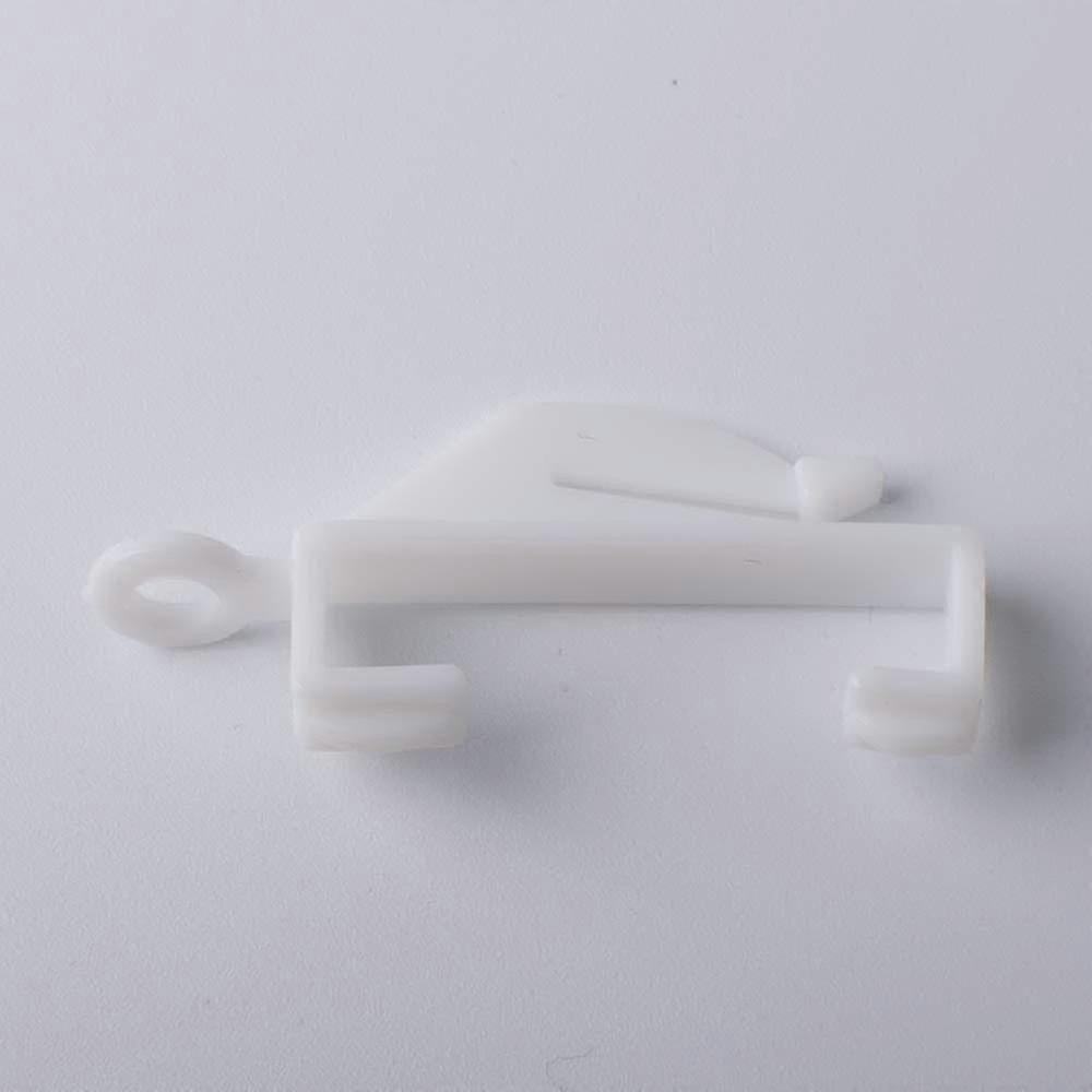50pcs Window Curtain Valance Clips, 48mm Length Plastic Adjustable Depth