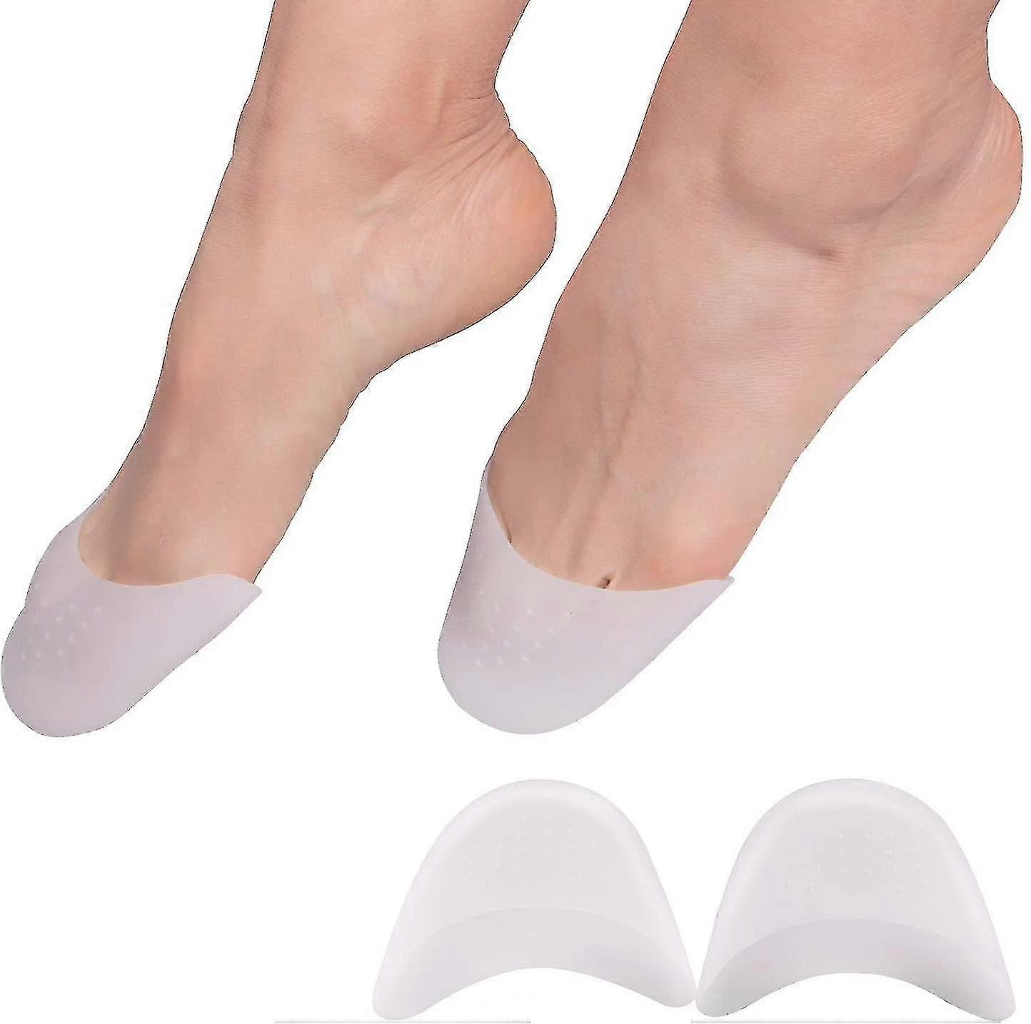 2 Pairs Soft Silicone Gel Toe Protectors Covers Toe Caps Metatarsal Pads,4 Pcs