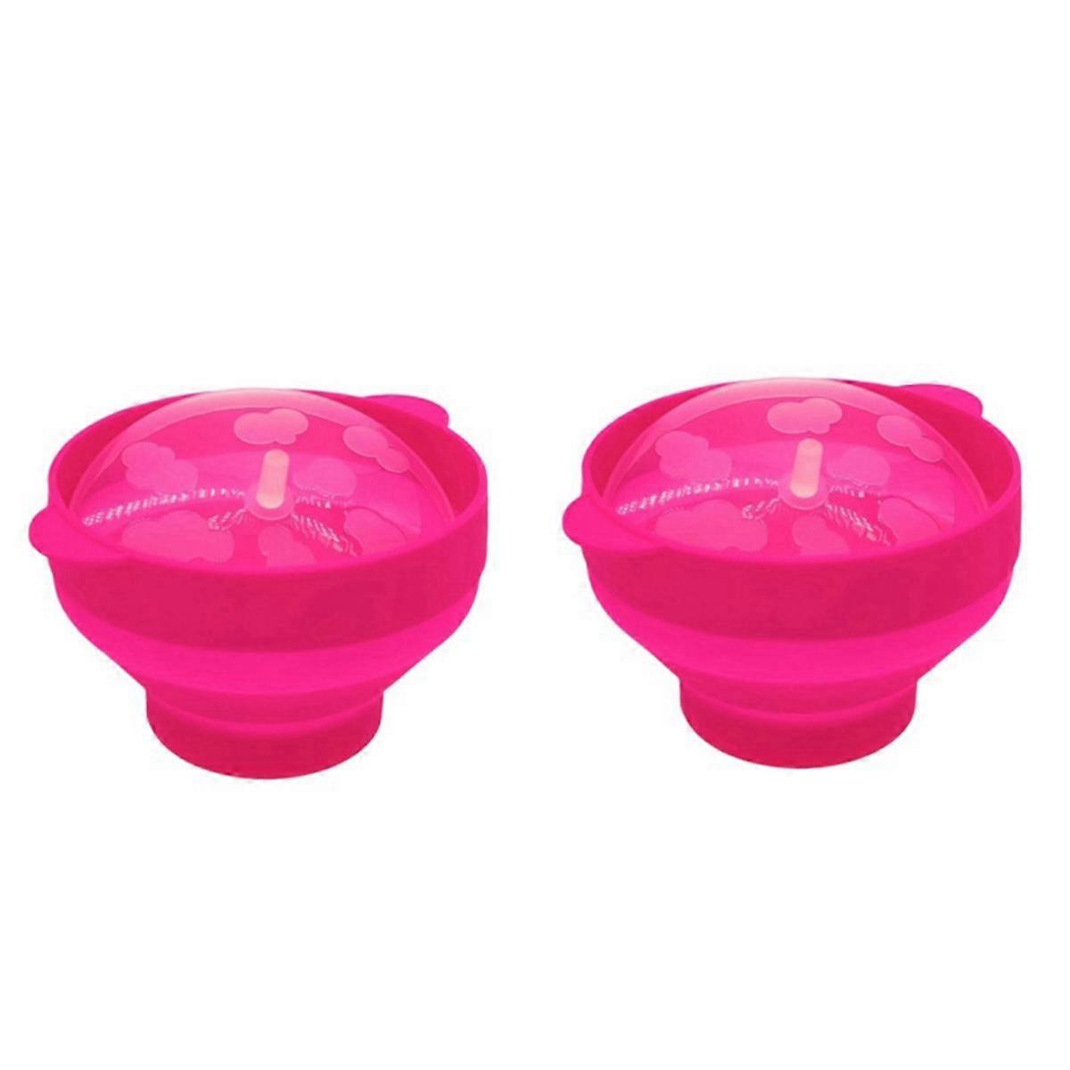High Quality Microwave Popcorn Bowl Bucket Silicone DIY Popcorn Maker with Lid Chips Fruit Dish Kit