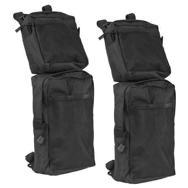 UTV Double Tool Carrier Holder Tool Rack Case Rear Storage Bag Hunting Organizer