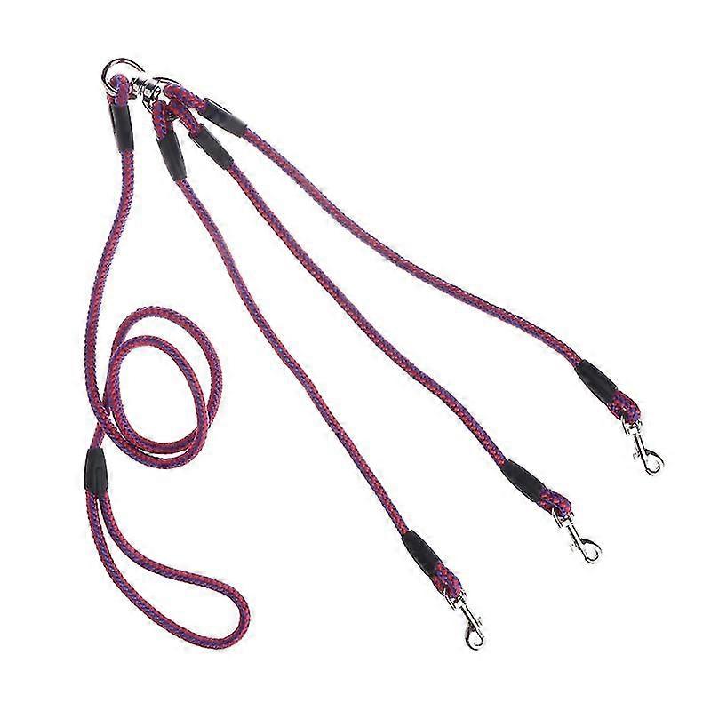 Leash Coupler Lead With Nylon Soft Handle For Walking 3 Dogs Outside