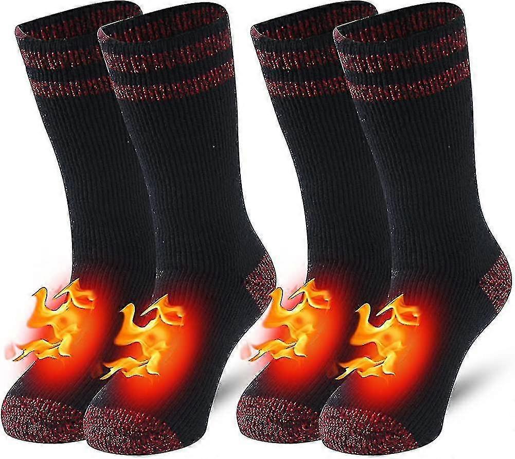 Warm Thermal Socks,unisex Winter Fur Lined Boot Thick Insulated Heated Socks