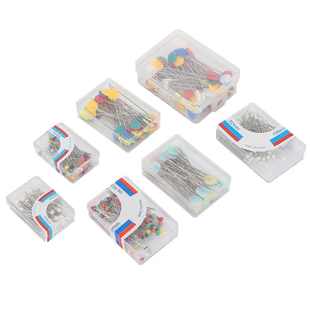 500 Pz Cucito Pin Ago HandMade Ad Alta Temperatura Resistente Prugna Testa Di Fiore Testa di Perla