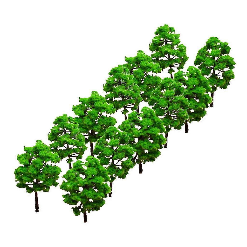 10 Pcs Model Tree Train Set Plastic Trunks Scenery Landscape HO N