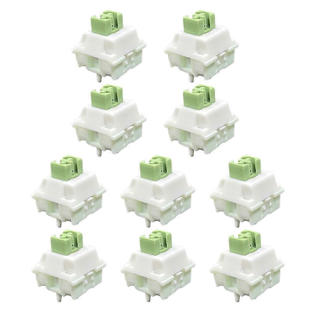 Linear  Iced Matcha Switches 5PinsAxis Hot Plug for DIY Customize Gaming Keyboard (Pack of 10)