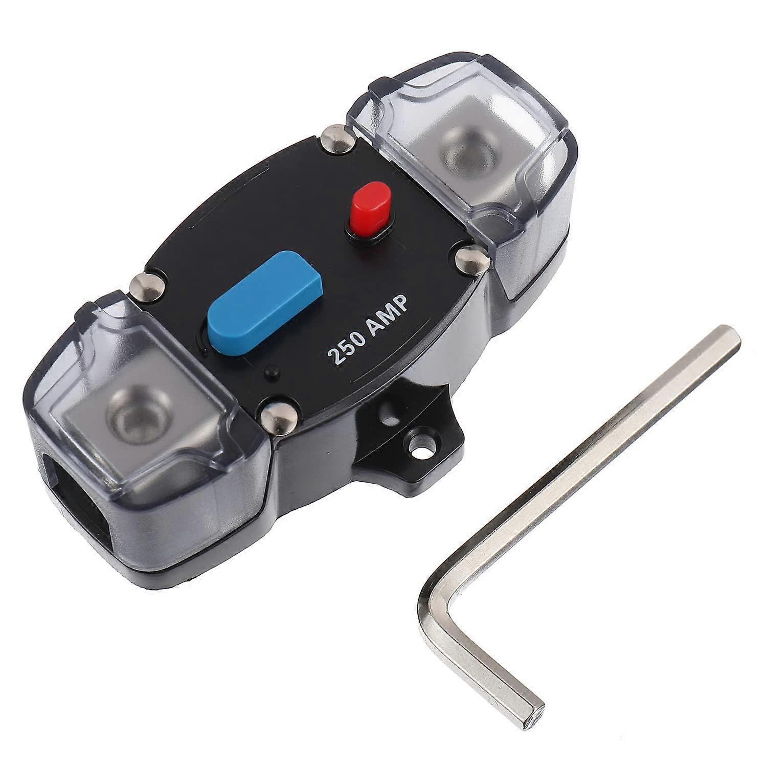 250A 12-48 Volt DC Self-Recovery Circuit Breaker with Manual Reset Button for Automotive Rv Marine Boat (250Amp)