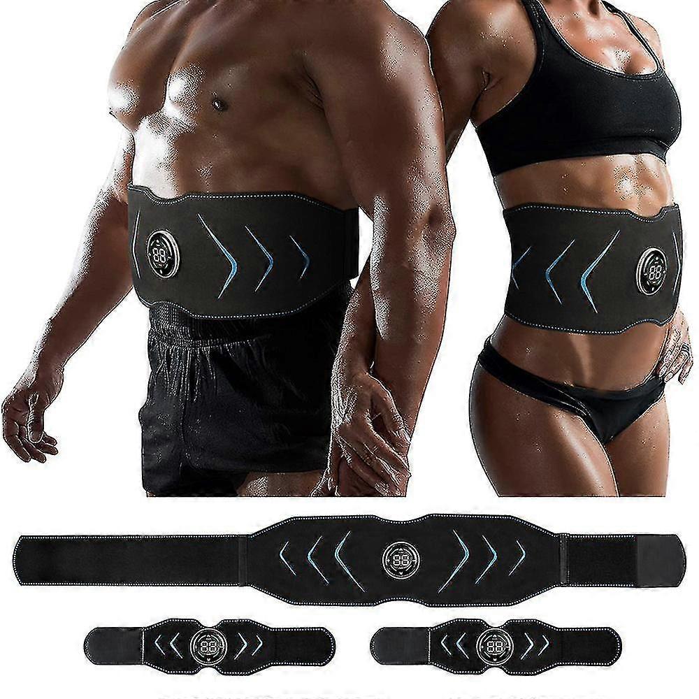 Ems Electric Abdominal Body Slimming Belt Waist Band Smart Abdomen Muscle Stimulator Abs Trainer