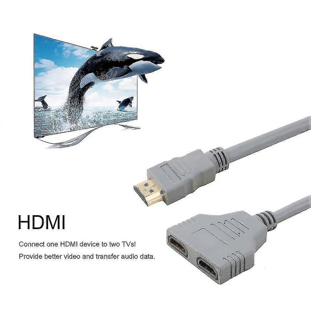 Adaptor de semnal dublu Split 1 la 2 Split Convert Cable For Video Tv Hdtv