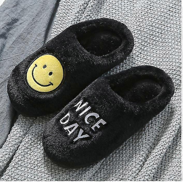 Fluffy memory foam cute soft plush indoor winter slippers