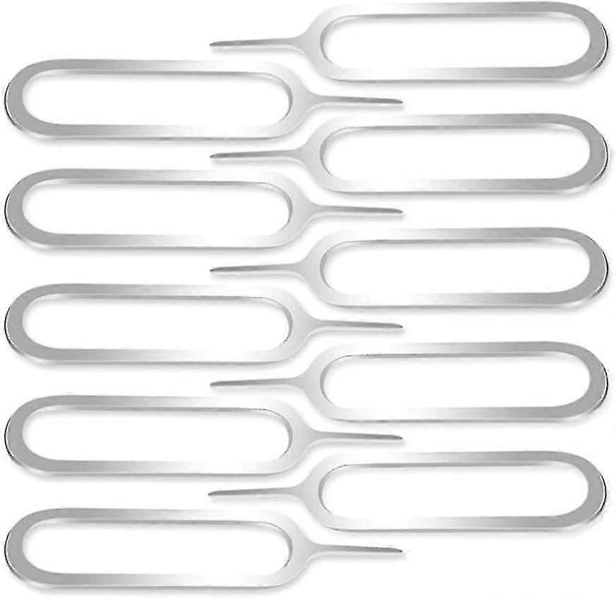 Mingze 10 X Sim Card Removal Tool, Sim Card Pins - Sim Card Tool Compatible With Iphone X, 8, 7, 6, Ipad, Samsung Note 9, 8, S9, S8, S7 / Sony, Htc An
