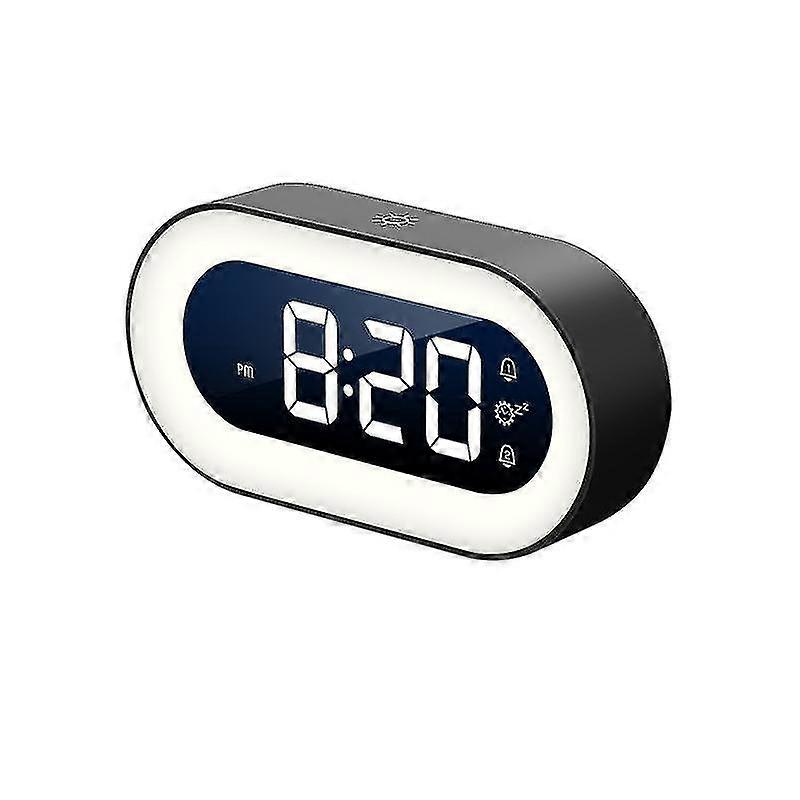 luminous Led Digital Alarm Clock With Snooze Function Student Bedside Luminous Electronic Clock (black) PXCL