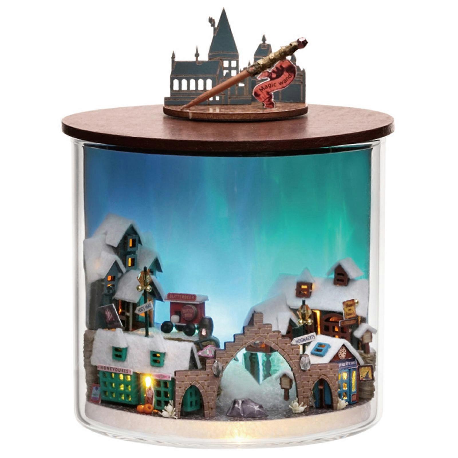 DIY miniatyyri nukkekoti unelmapullo 3D-palapeli nukkekotimalli, 100% uusi