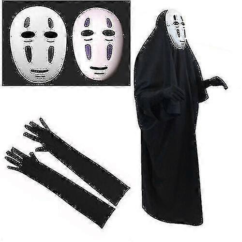 Spirited Away Kaonashi Faceless No Face Man Costume And Mask Halloween _x