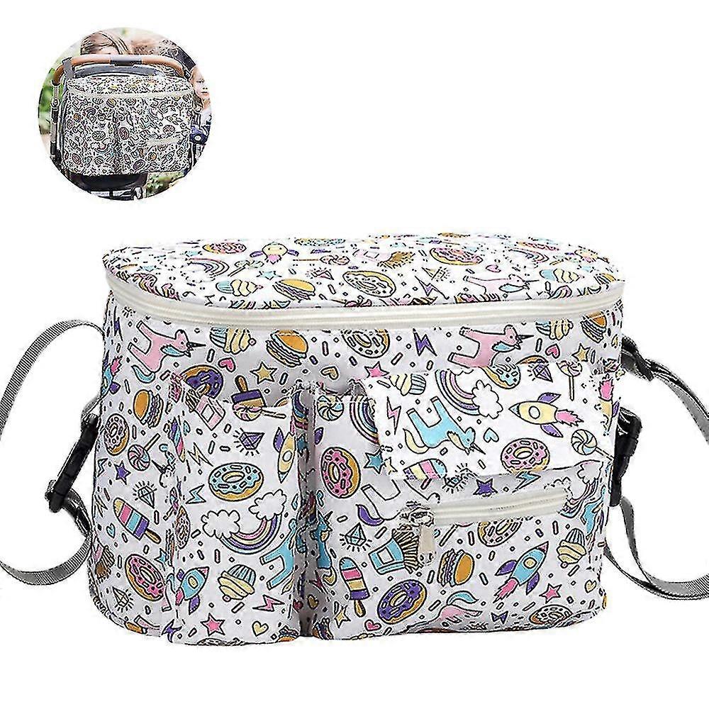 Baby Stroller Organizer With Insulated Cup Holders Universal