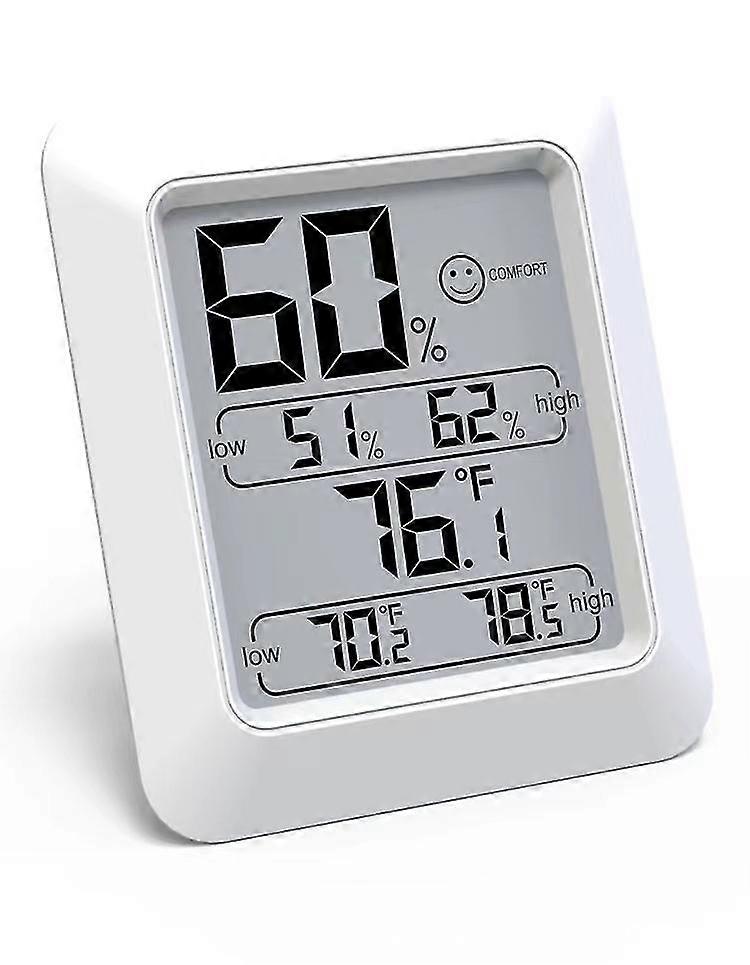 Indoor Digital Temperature And Humidity Meter, Magnetic Temperature And Humidity Sensor, Wall-mounted Electronic Humidity, For Indoor Climate Control