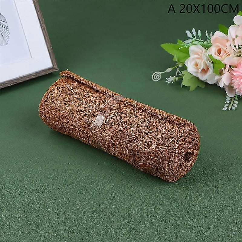Coconut Palm Plant Growing Kits Mat 20/25x100cm Natural Coco Liner Sheet Non-slip For Planters Garden Plant Mat Coco Palm Roll Coconut Carpet