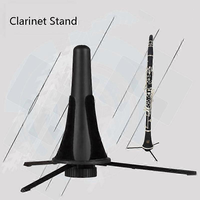 Durable Clarinet Stand Bracket With Felt Pad Woodwind Accessories Foldable Tripod ABS Oboe Holder Musical Instrument Parts
