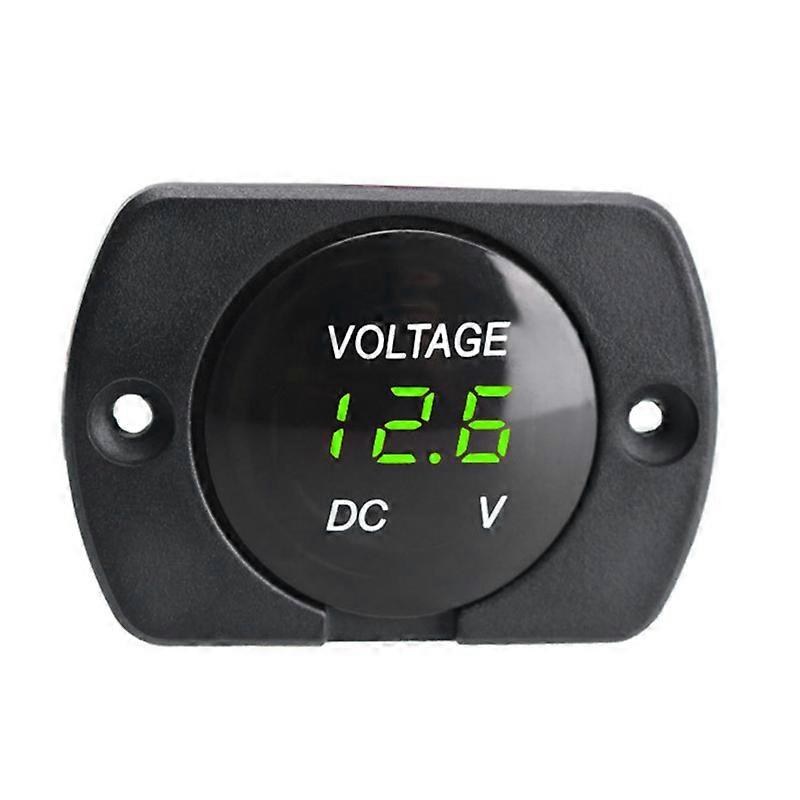 LED Digital Display Voltmeter Car Motorcycle Voltage Volt Gauge Panel Meter