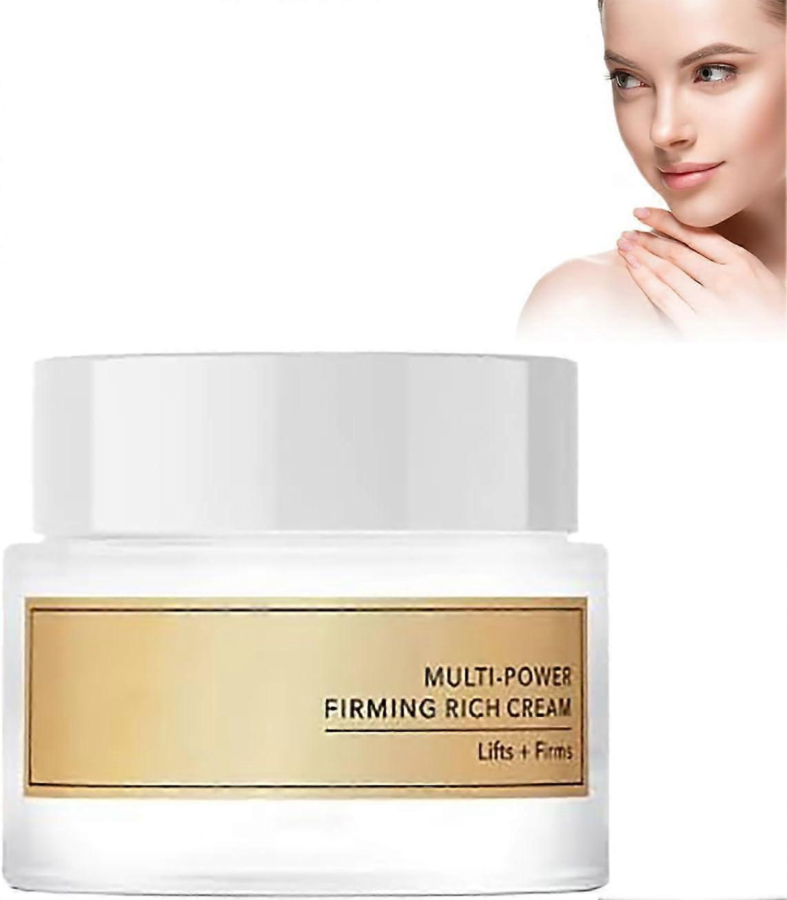 Multi-Power Firming Magic Cream, Multi-Power Firming Rich Cream,Face Firming Lift Magic Cream for Dry, Depleted, Loose Skin, Anti-wrinkle & Anti-aging