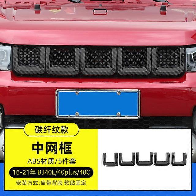 For BAIC BJ40 BJ40plus 40C 2016-21 ABS Car Head Front Face Decorative Frame Racing Grills Frame