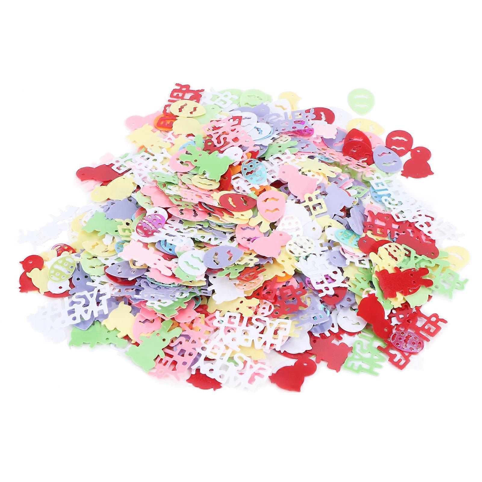 Easter Confetti Plastic Unique Pattern Colorful DIY Decoration Easter Party Props