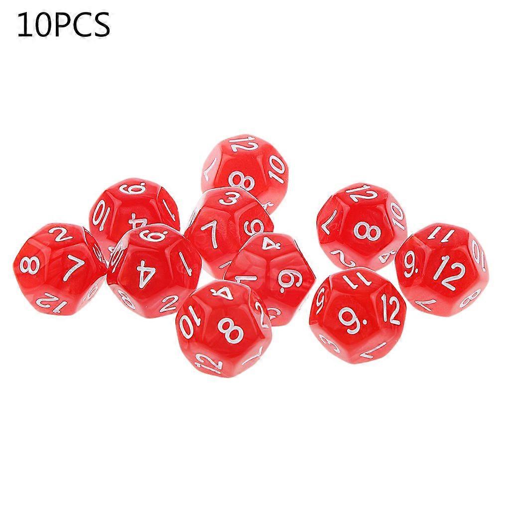 مجموعة من 10 D12 النرد متعدد السطوح 12 من جانب النرد عائلة حزب آر بي جي لوحد الوصول إلى لعبة الطاولة