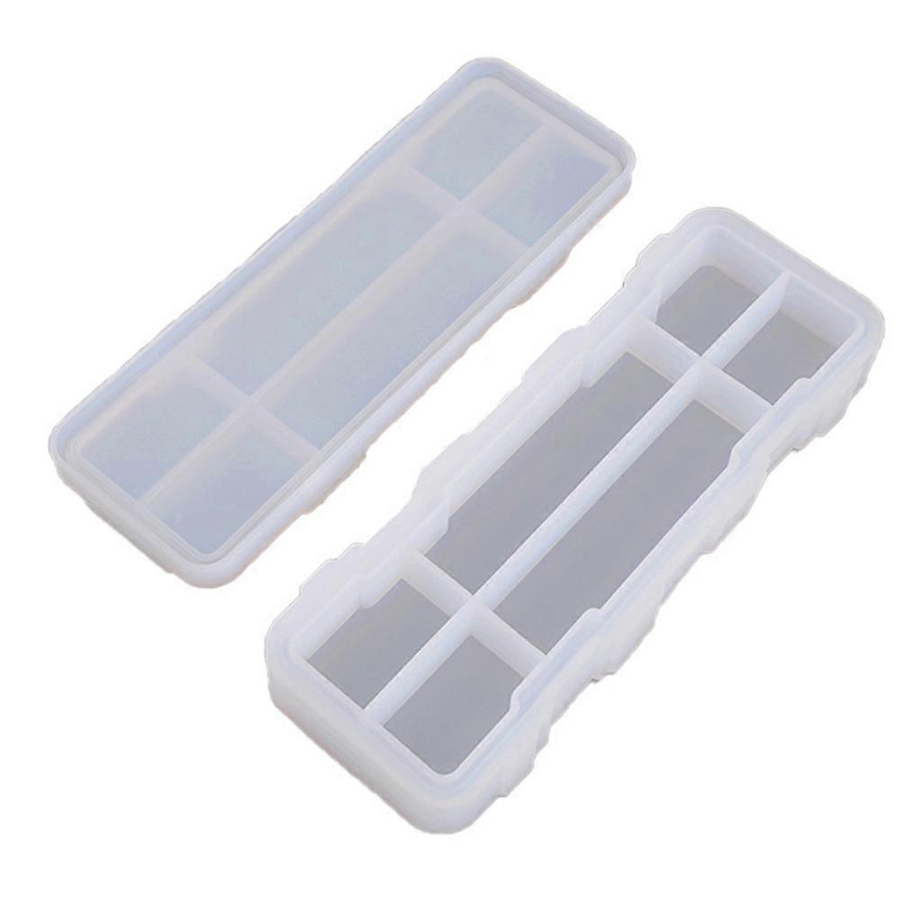 Pencil Box Storage Container Mold Epoxy Resin Casting Rectangular Storage Box