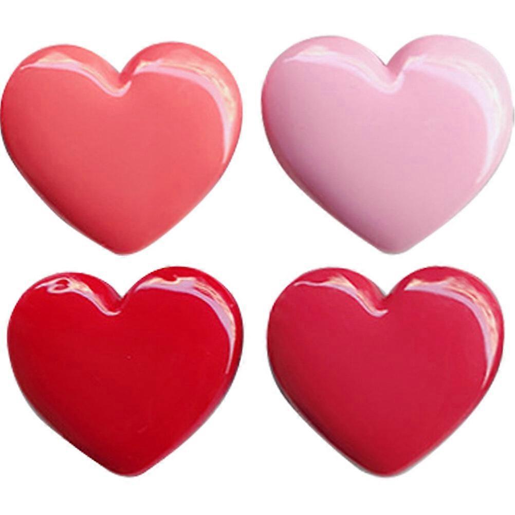 4pcs Empty Inner Mirror Eyeshadow Box Heart Shaped Lipstick Container Cosmetics Cases
