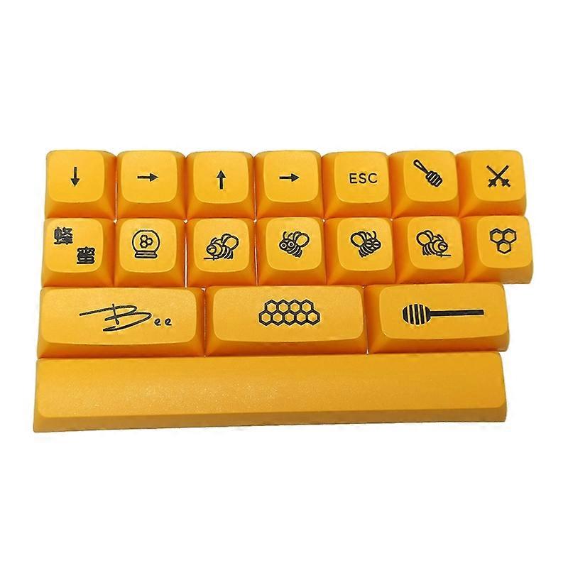 18 anpassade Honey Milk Keycaps XDA-profil Lämplig för Cherry MX Switch Key Set
