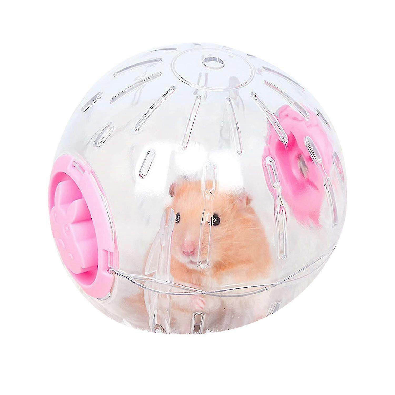 Hamster Exercise Ball - 4.9inch Transparent Hamster Running Wheel Mini Running Activity Exercise Ball for Pet Fun