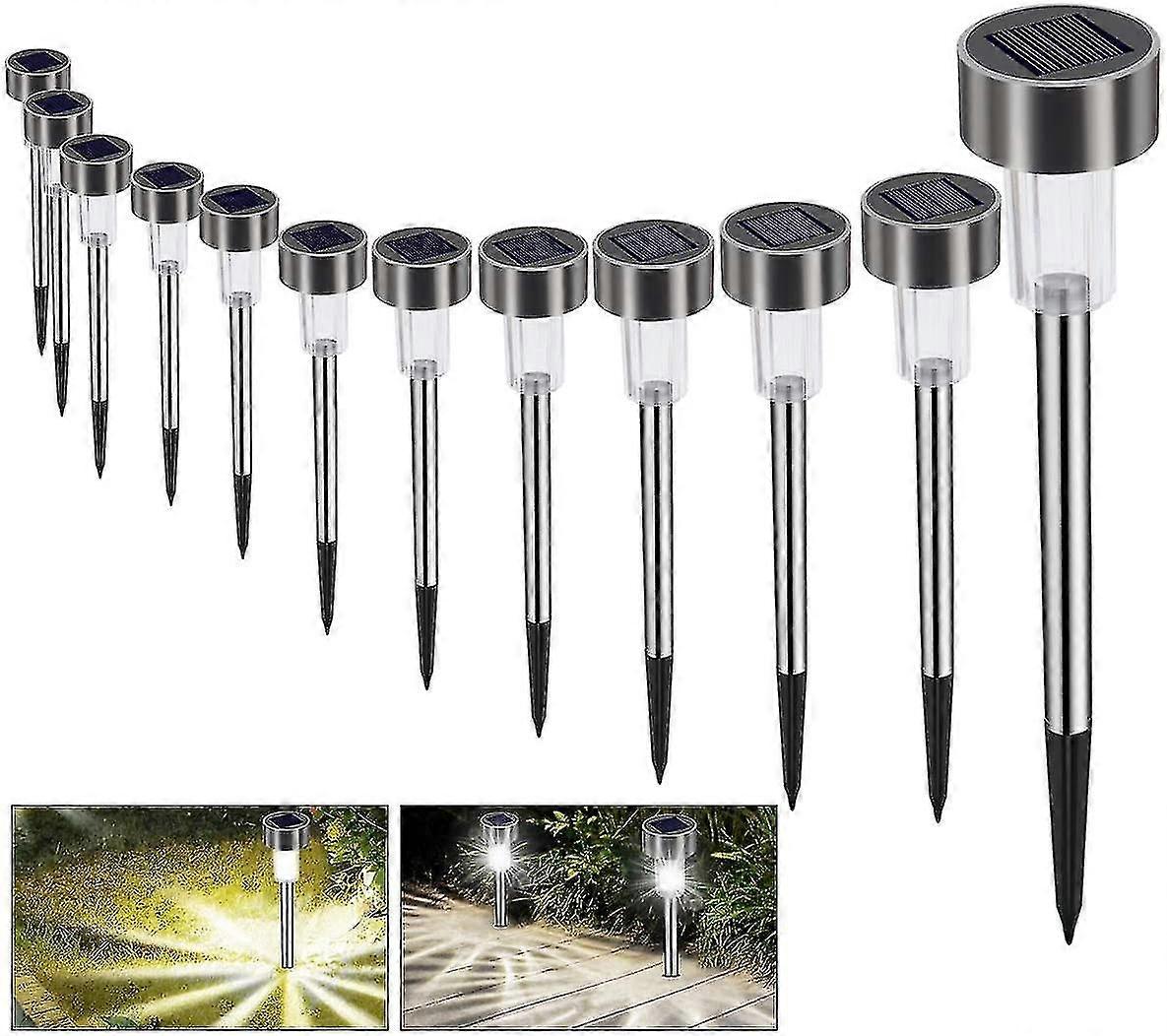 12pcs energy saving solar lights, solar garden lights