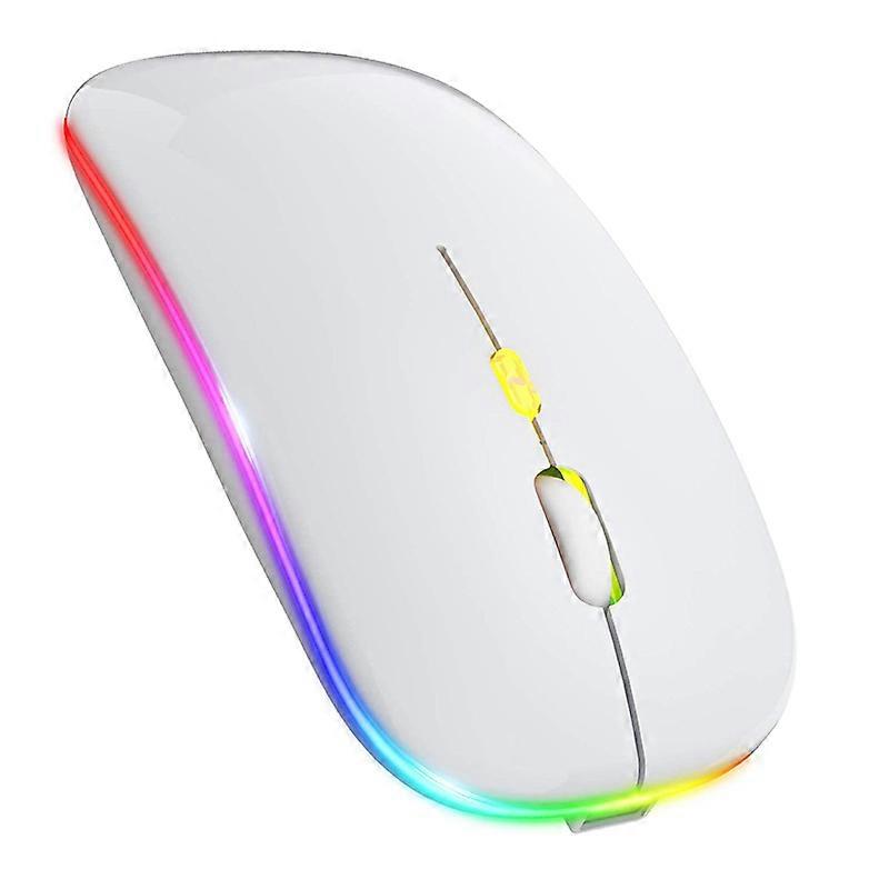 Dual Mode Bluetooth Rechargeable Optical Wireless Mouse Slient Backlight Mini Ultrathin USB 2.4G Computer Laptop PC