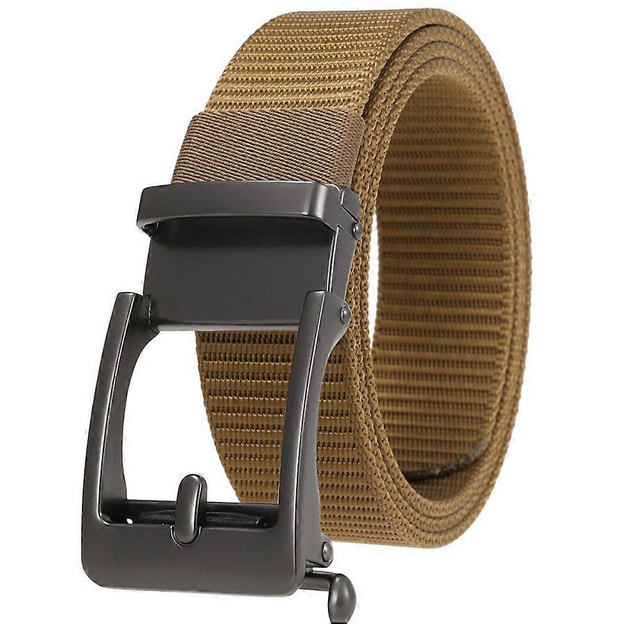 Men's Nylon Leather Belt New Toothless Buckle Belt Male Waistband Width:3.5cm Length:120cm