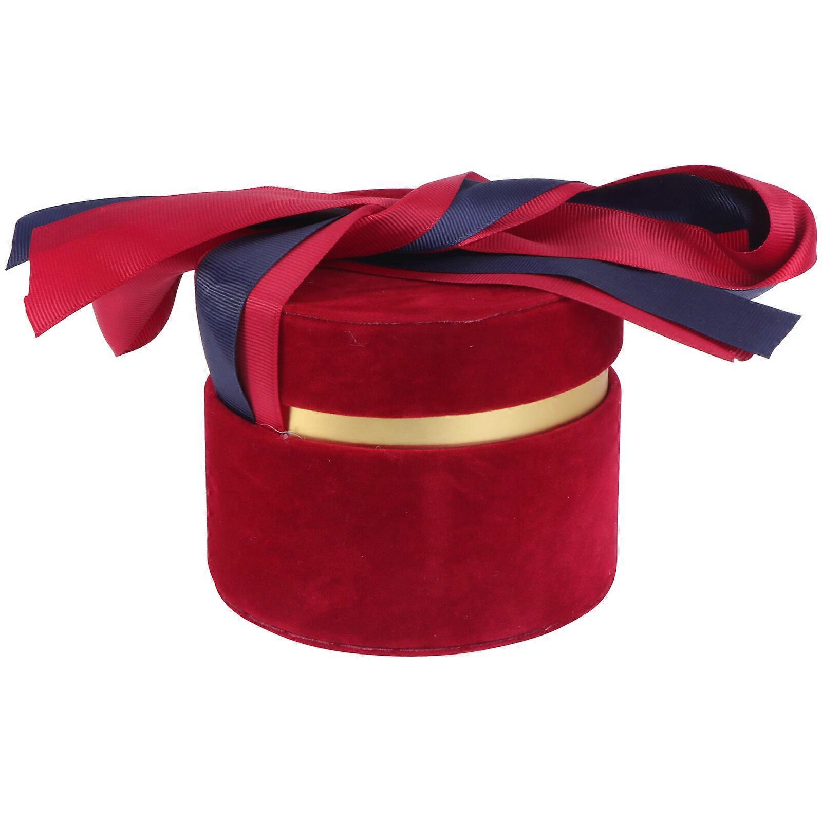 1pc Round Shaped Present Box Flower Box Delicate Flower Wrapping Box for Decor