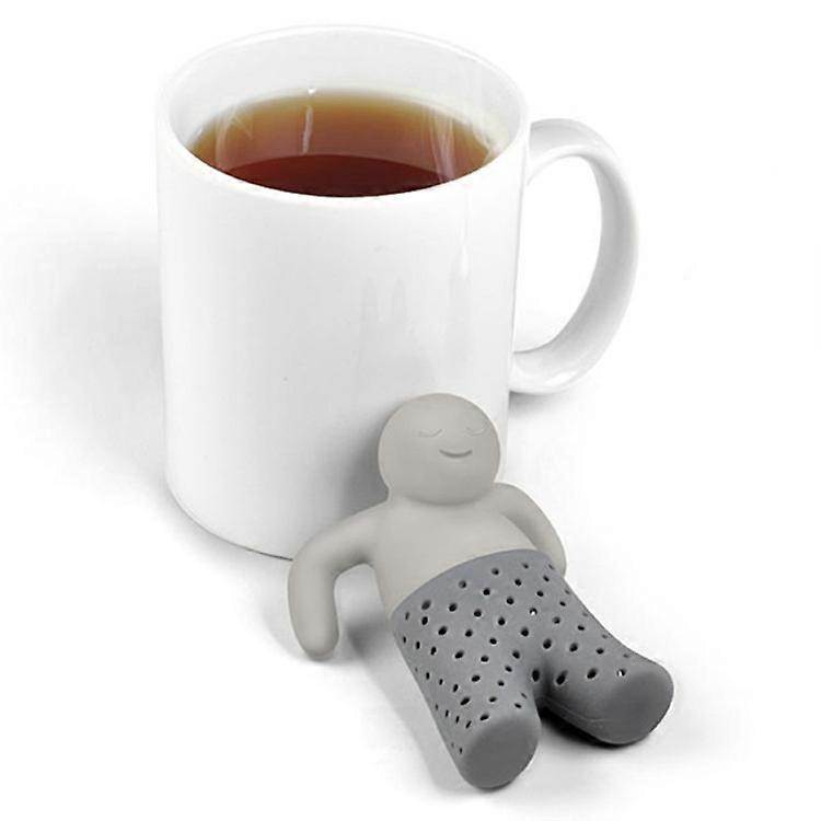 Teesieb / Teehalter aus Silikon - Alter Mann