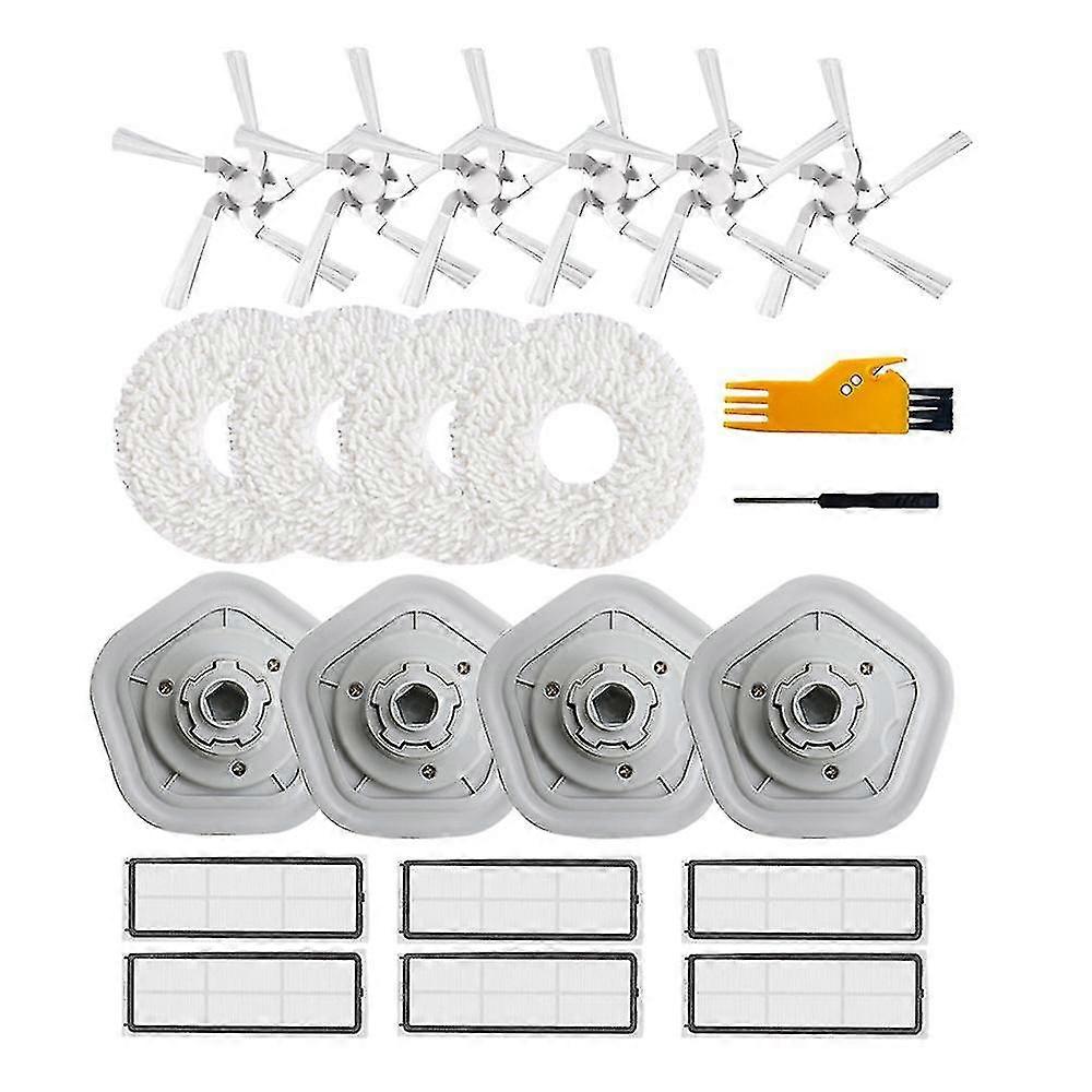22pcs Replacement Parts Side Brush Filter Mop Cloth Cleaning Brush