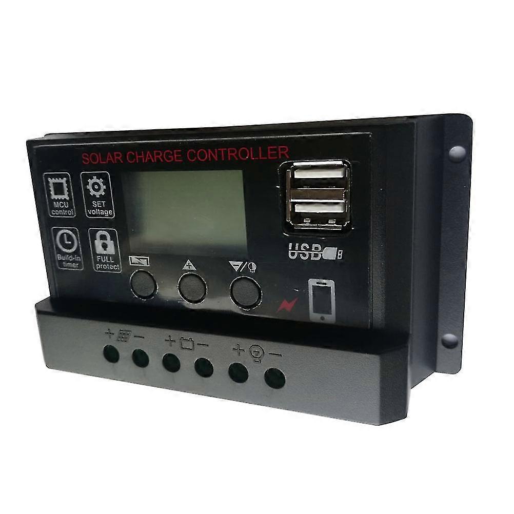 Fully Automatic Universal Controller Lithium Lead Acid Solar Charge Controller Black (30a)