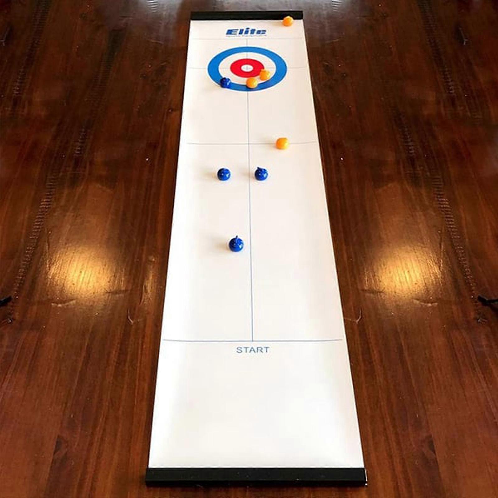Desktop Curling Ball Game Πτυσσόμενο Mini Curling Table Παιχνίδι γονέα-παιδιού ΝΕΟ