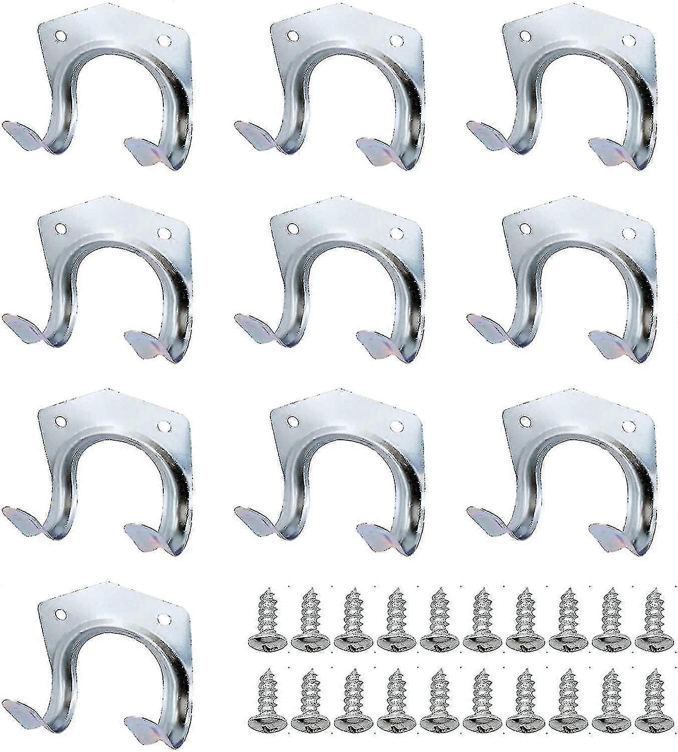 10 Piece Storage Hook Metal Tool Holder Hook Wall Mounted Hooks