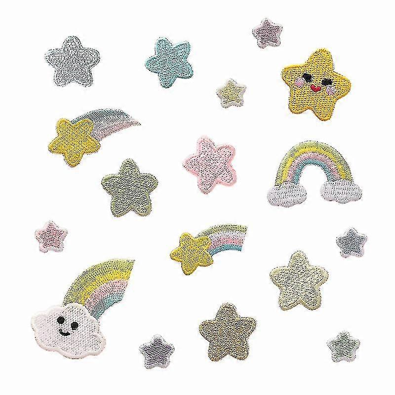 Embroidered Cartoon Rainbow Cloth Paste Children's Clothing Accessories Accessories Patch