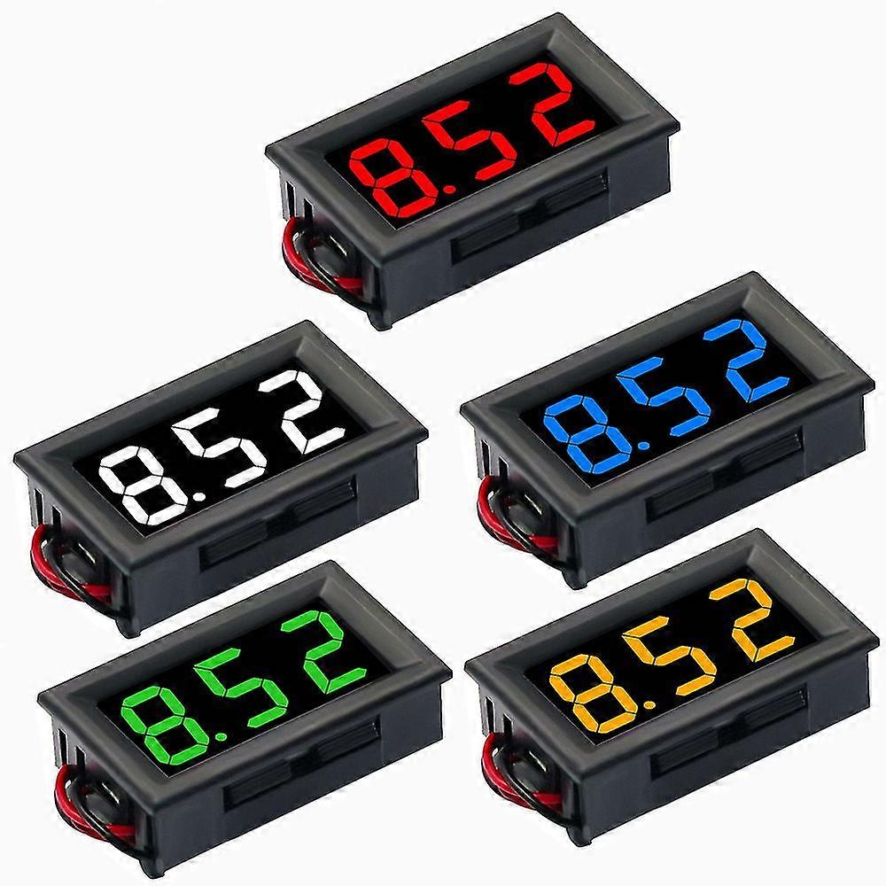 Digital Voltmeter Dc 4.5v To 30v Digital Voltmeter Voltage Panel Meter Red/blue/green For 6v 12v Electromobile Motorcycle Car