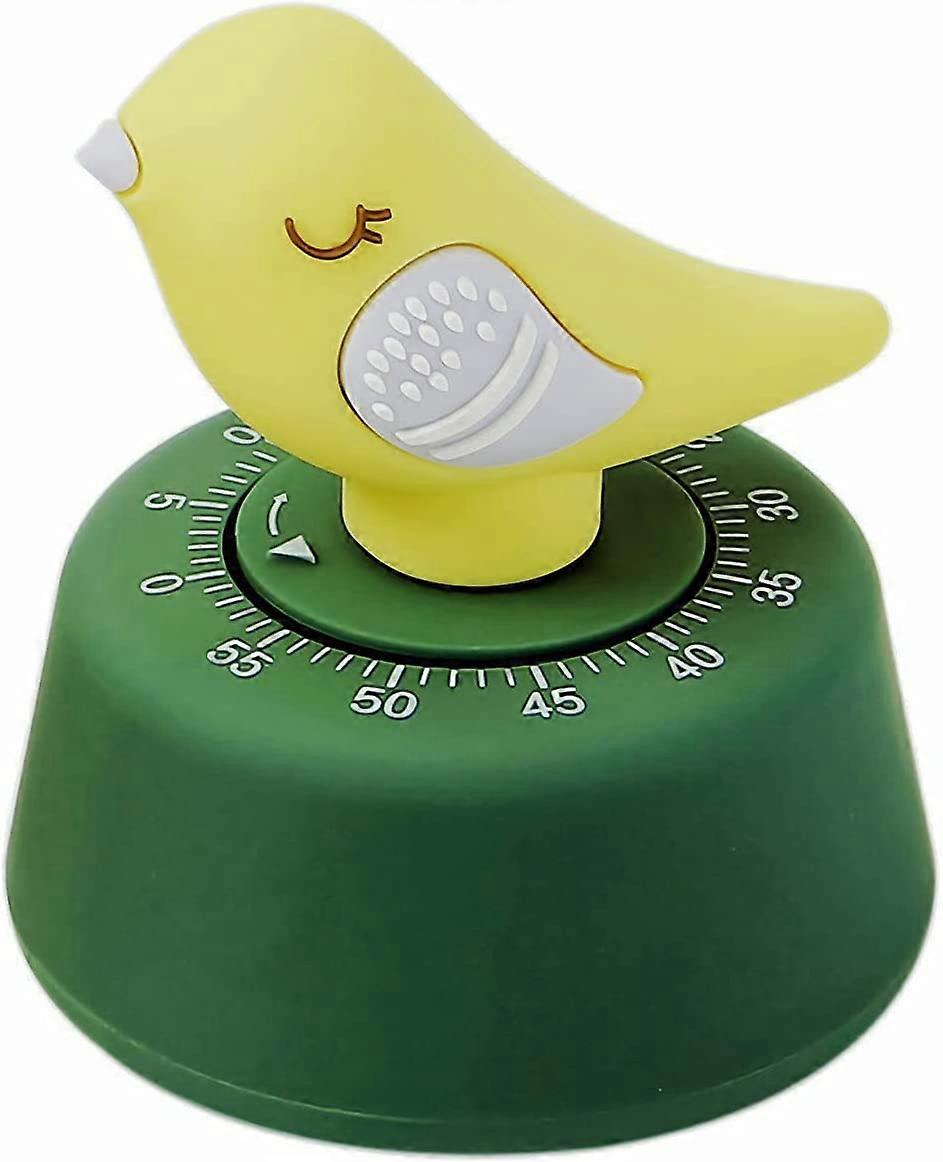 Mechanical Kitchen Timer,Cute Bird Timer for Kids,Wind Up 60 Minutes Manual Countdown Timer