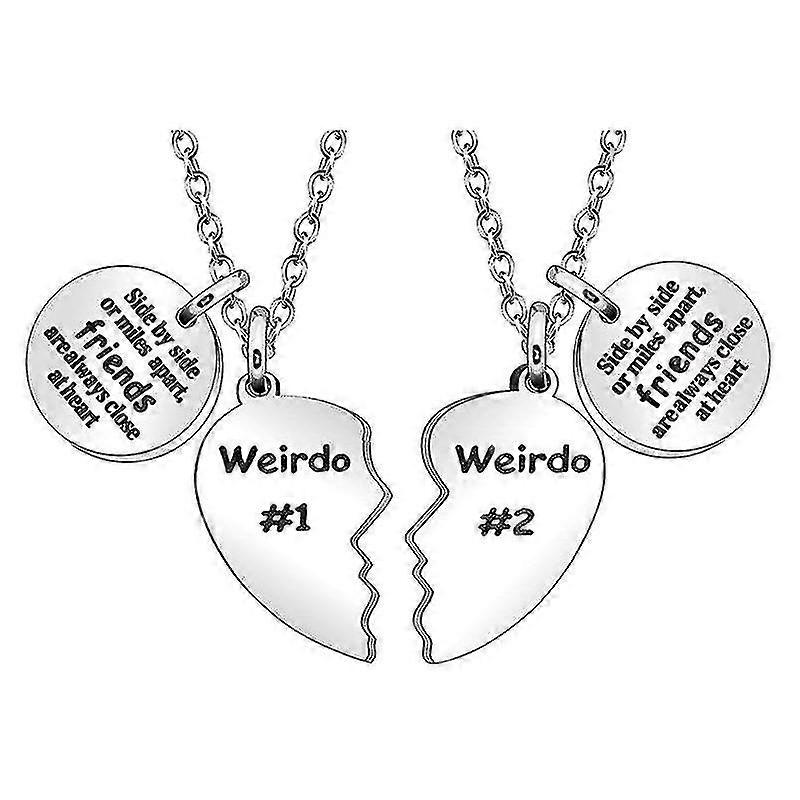, 2 Split Pendant Necklaces Hip Necklace For