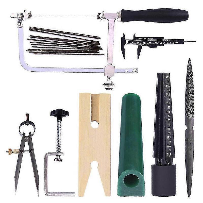 彫刻ツールキット ジュエリーリングワックスチューブモールド作成 ロストワックス鋳造キット ブレード付きワックスリングソー ワックスリングサイザー 宝石職人
