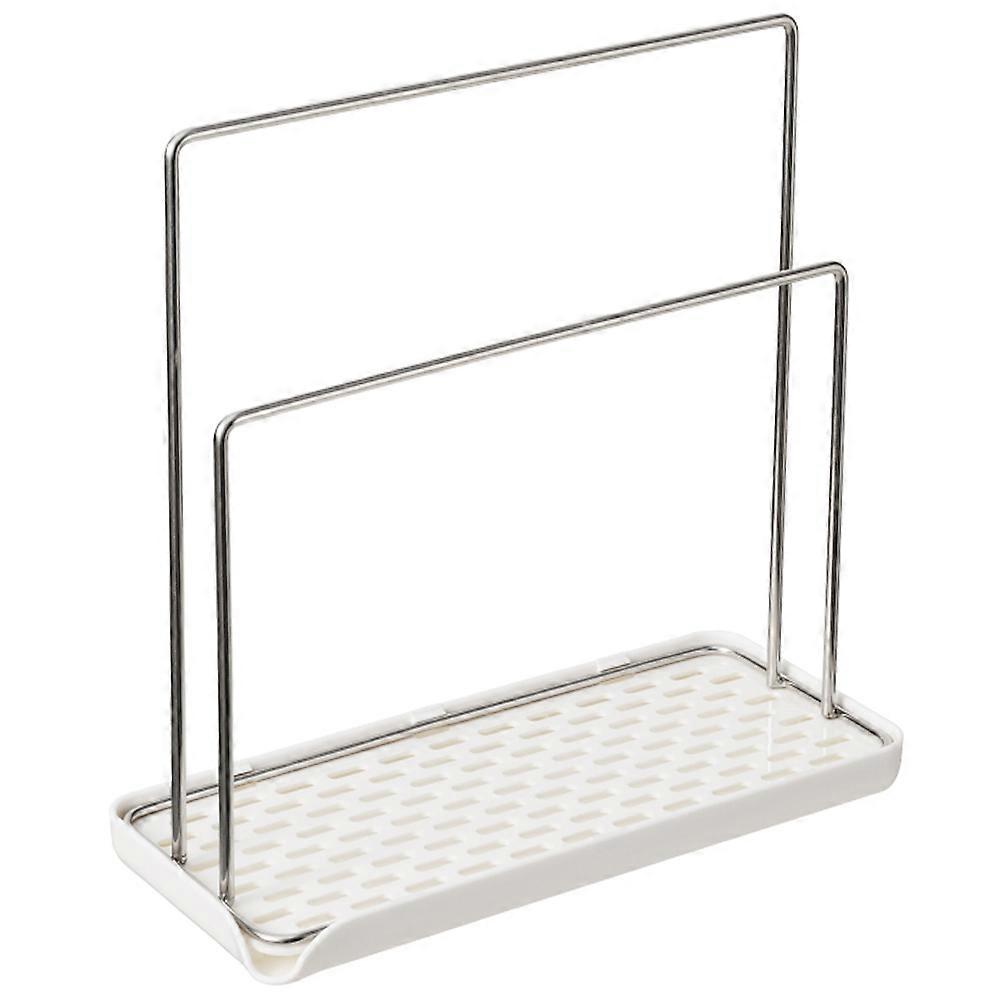 Kitchen Sponge Storage Holder Dishcloth Water Draining Storage Shelf Organizer