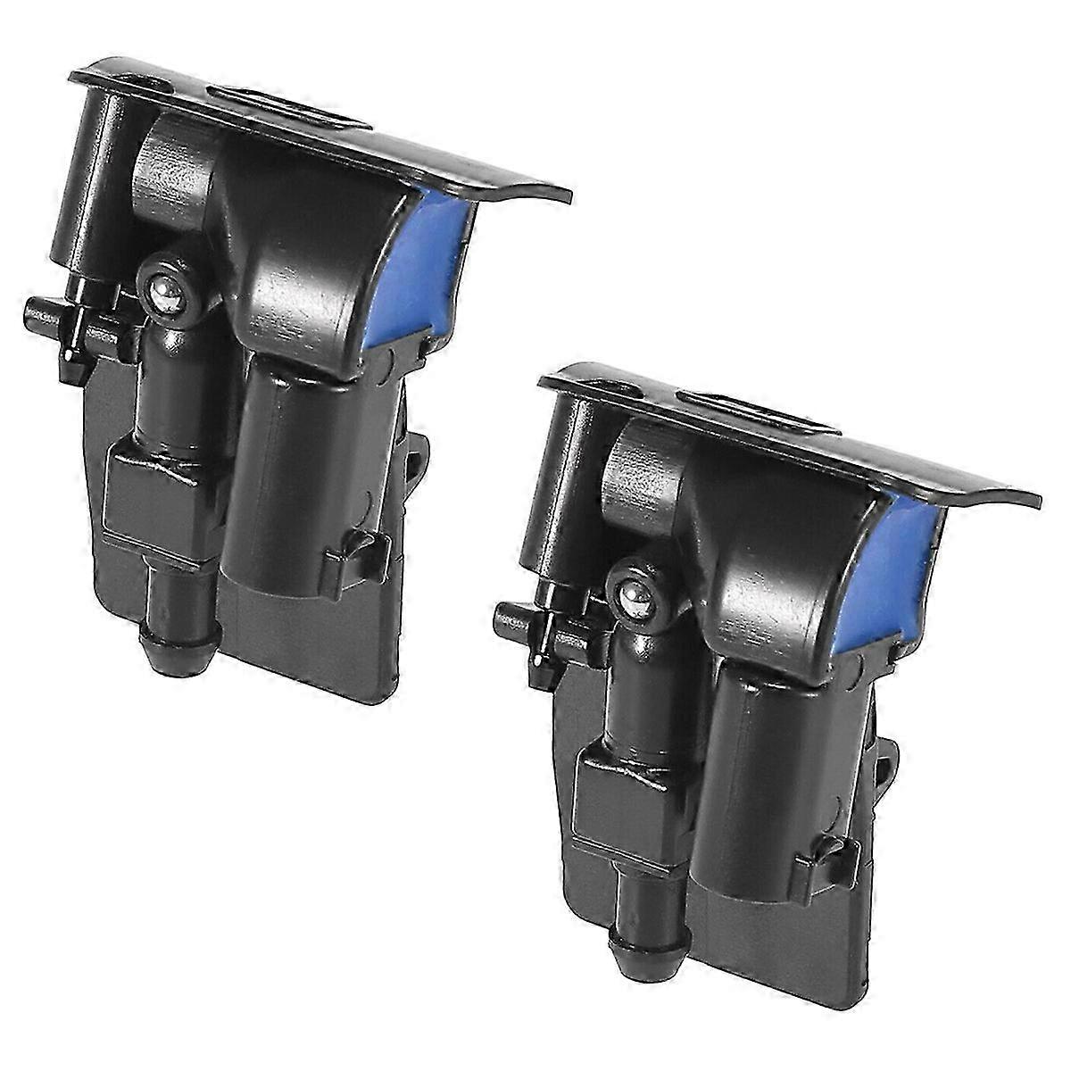 2X New Windshield Washer Sprayer Nozzle Windscreen Nozzle Jet 61667183343 compatible with - X1 E84 / X6 E71 E72