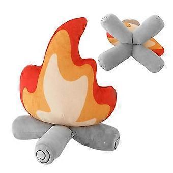 Funny Simulation Bonfire Plush Toy Soft Stuffed Cartoon Fire Flame Doll Room Floor Pillow Cushion Creative Party Decor Kids Gift