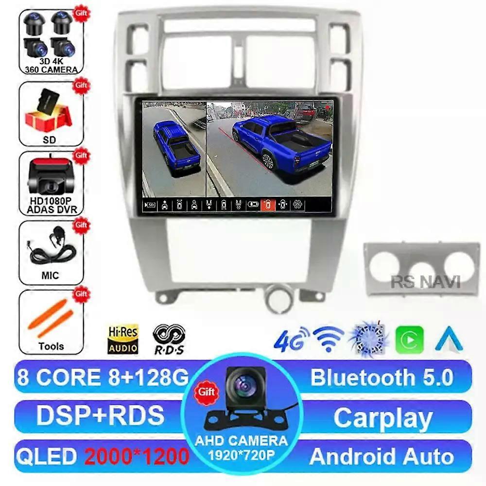 Redkid Android 14 Autoradio Pour Hyundai Tucson 1 2004 - 2009 Viedo Player 2 Din Unité Principale Ds